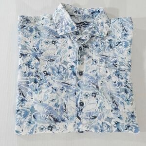 Johnnie-O Tristen Hangin' Out Linen Blend Floral Shirt